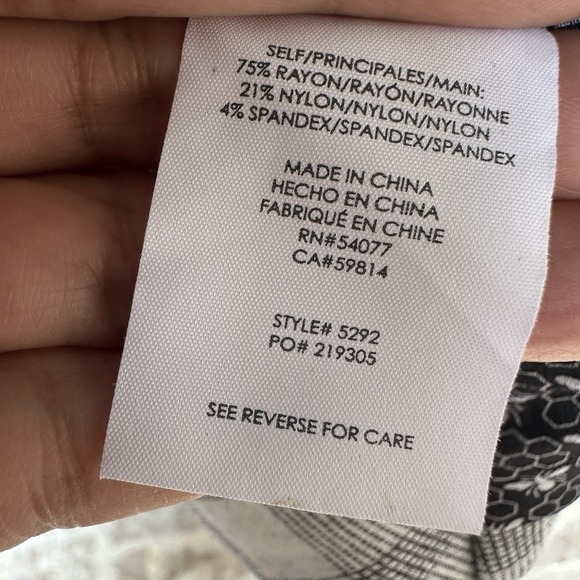 Cabi Valentina Peplum Jacket Size 10 Jersey Ponte Knit Checkered Blazer EUC‎ - Picture 8 of 15